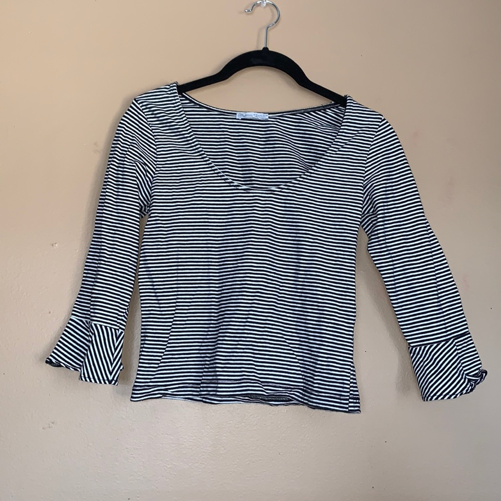 Zara Striped Crop Top